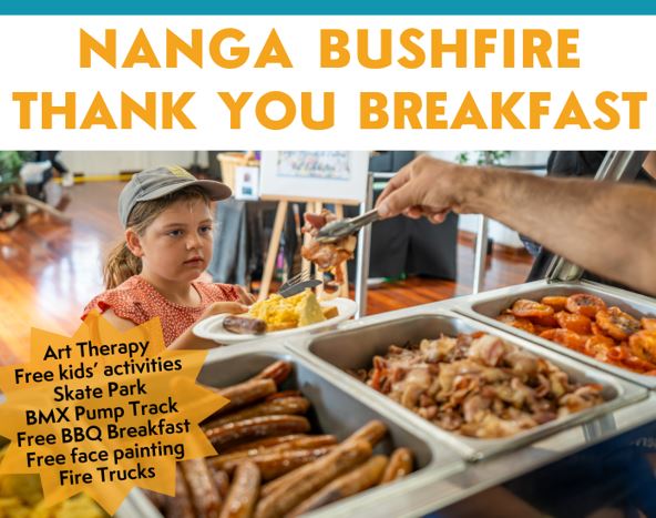 Nanga Bushfire Thank You Breakfast