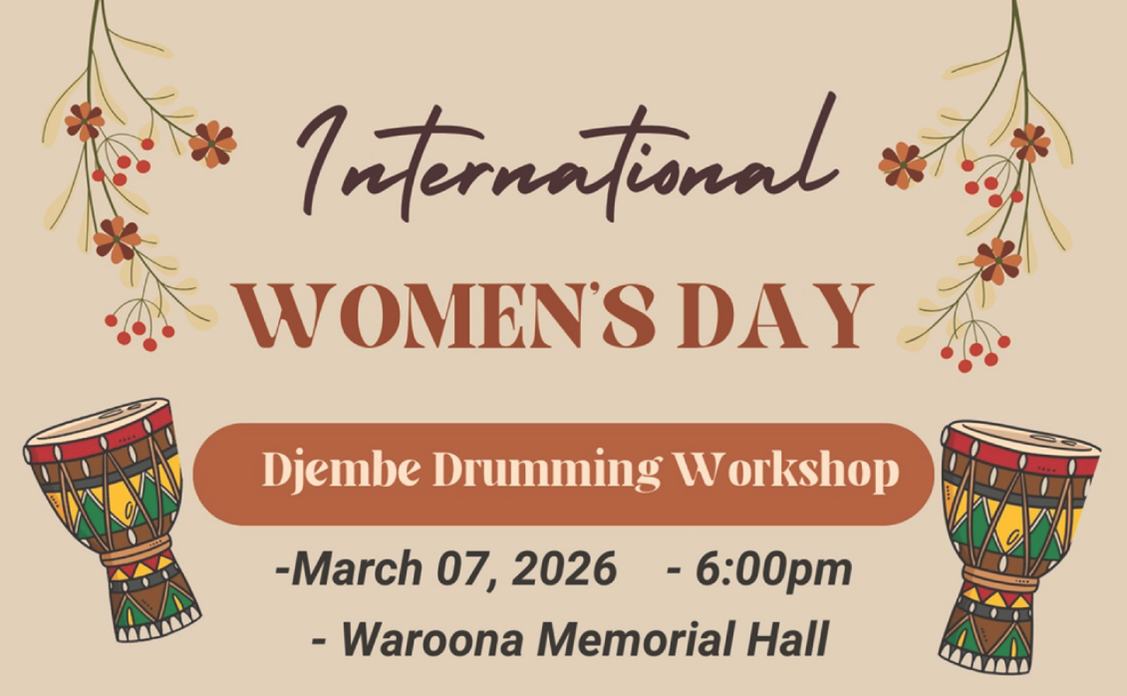 🌸 International Women’s Day – Djembe Drumming Workshop 🥁
