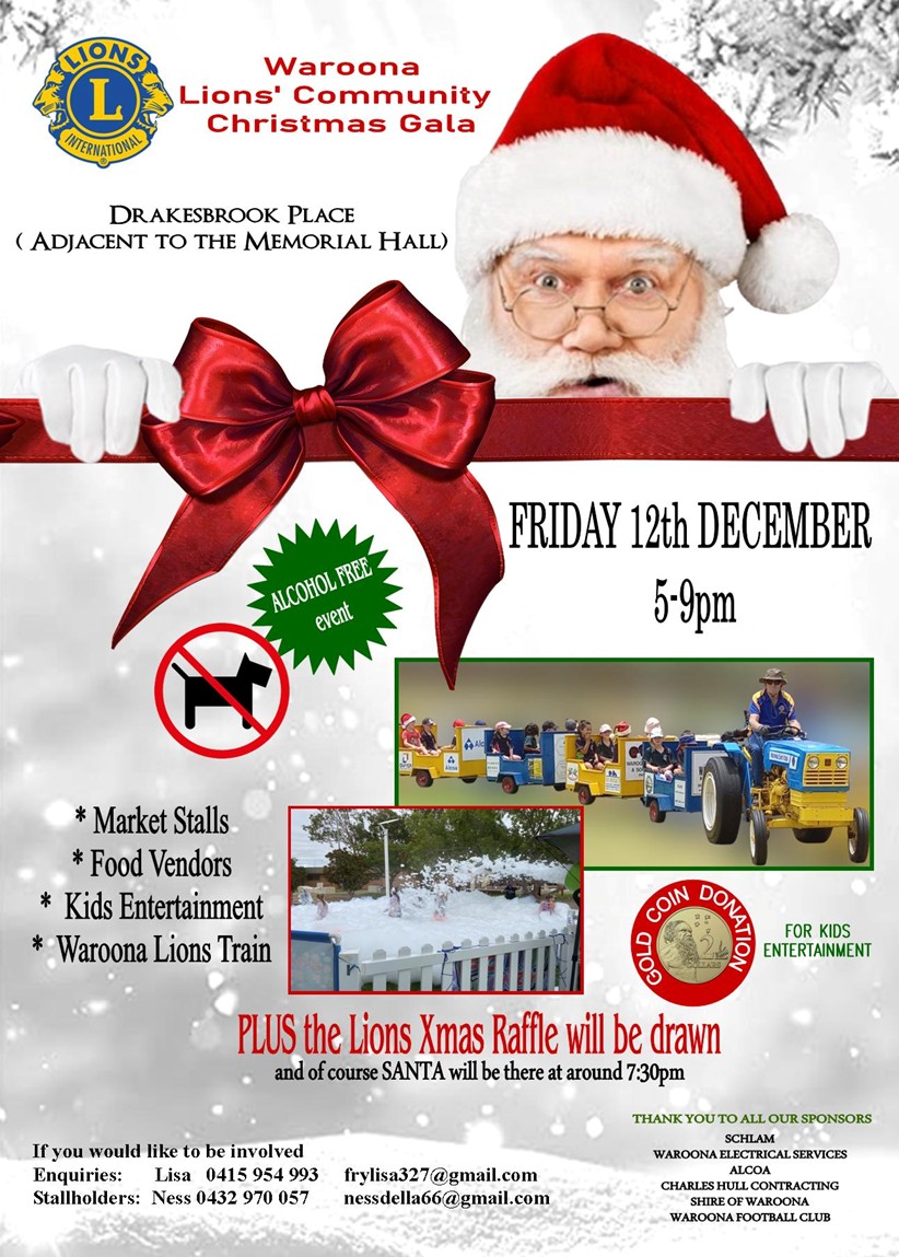 Waroona Lions Community Christmas Gala