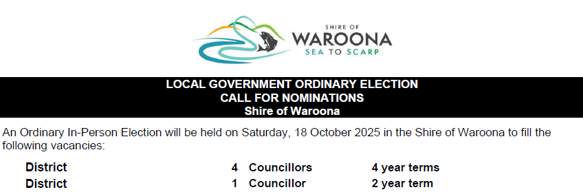 Local Government Ordinary Election - Call for Nominations Notice
