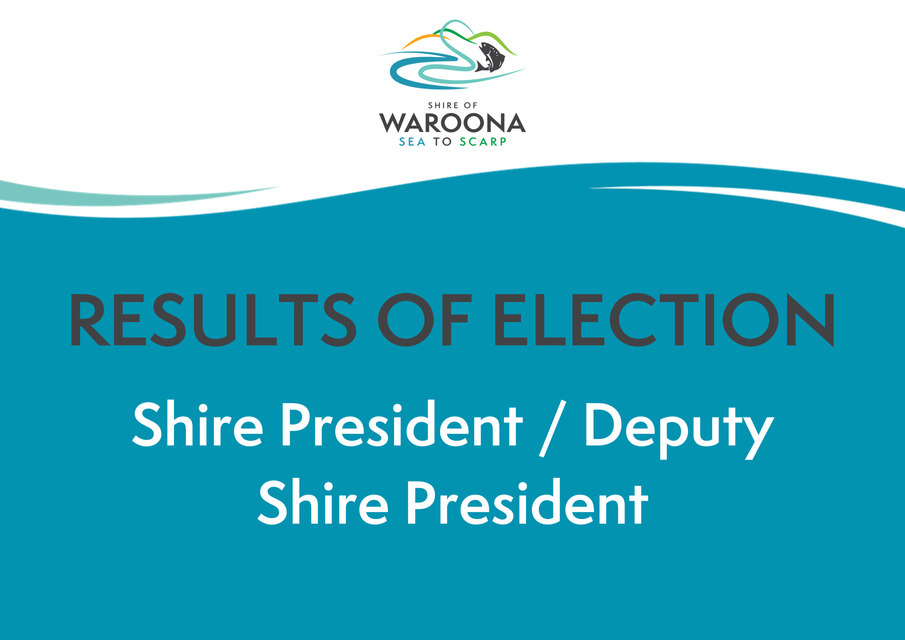 RESULTS OF ELECTION FOR  SHIRE PRESIDENT / DEPUTY SHIRE PRESIDENT