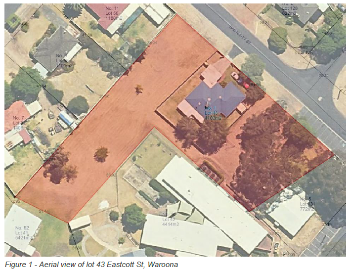 Proposed Subdivision and Development of No. 1 Eastcott Street Waroona
