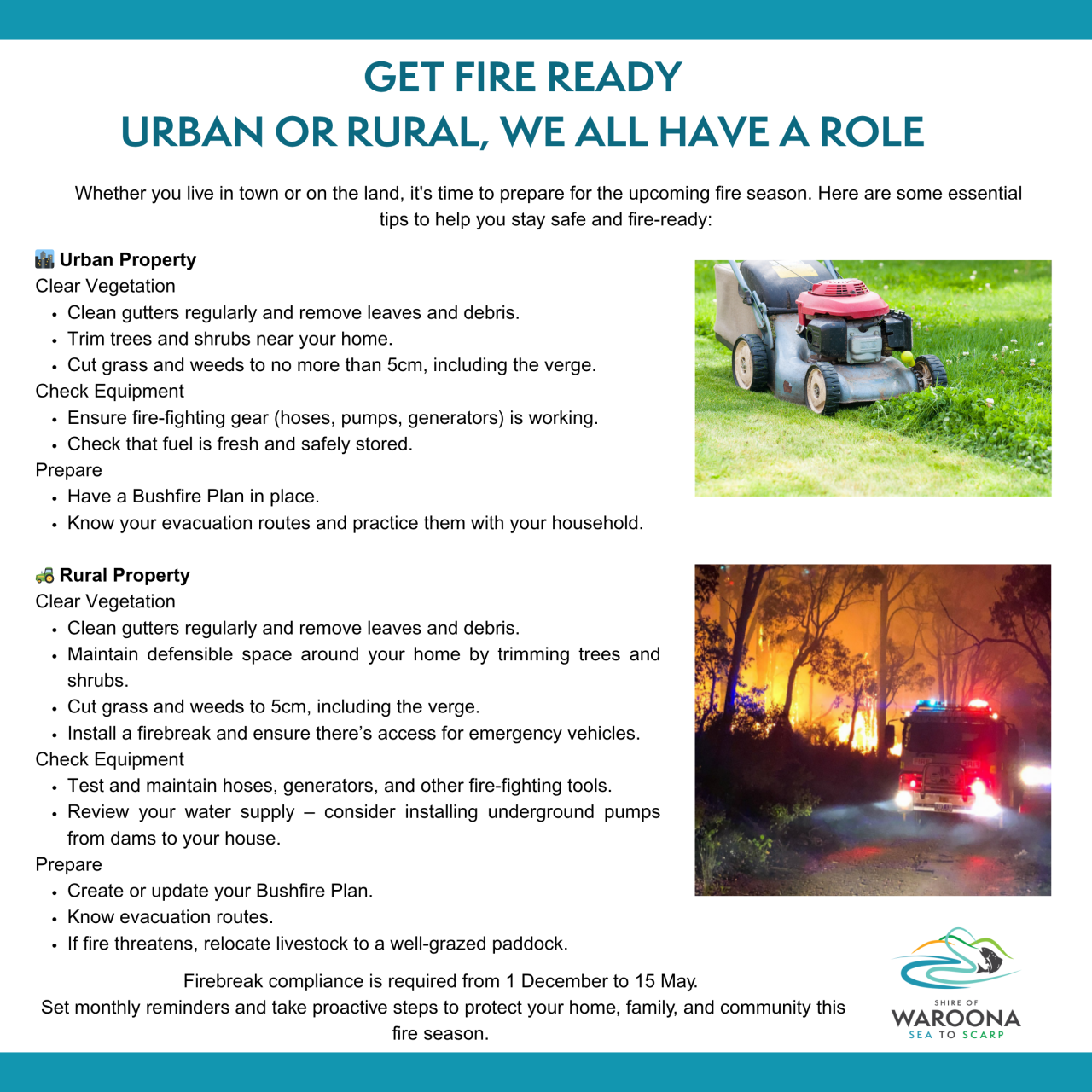 GET FIRE READY - Urban or Rural, we all have a role!