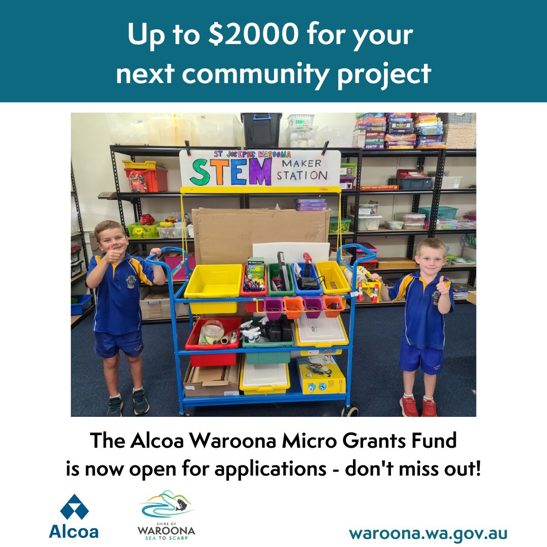 Alcoa Waroona Micro Grants Fund Now Open for Applications