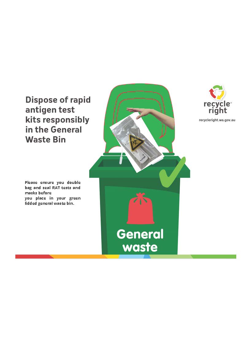 Disposing of waste in the right place helps keep our waste workers safe!